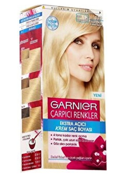 Çarpıcı Renkler Krem Saç Boyası Açık Küllü Sarı 110 Parlak ve Uzun Süre Kalıcı modelleri