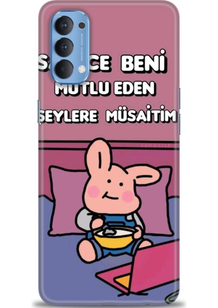 Oppo Reno 4 Kılıf Hd Baskılı Kılıf + Seramik Tam Kaplayan Ekran Koruyucu 166