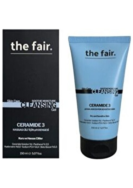 Yüz Temizleme Jeli Ceramide 3 ile Hassas Ciltler için Yatıştırıcı ve Nemlendirici 150 ml