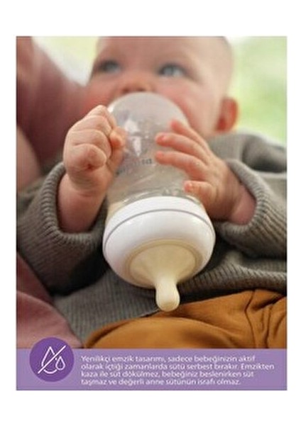 Natural Response Yenidoğan Biberon Seti Polipropilen Malzeme ile 3 Parça