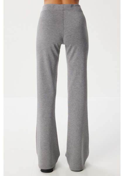 Ispanyol Paça Esnek Modal Tayt LUB0243 Antrasit fırsatları