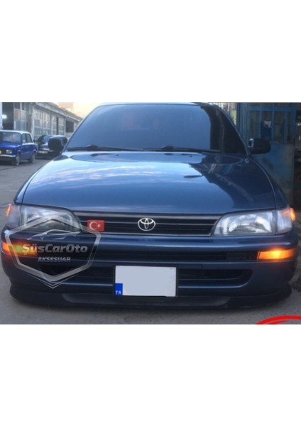 Toyota Corolla AE101 Efsane Kasa 1991-1998 Uyumlu Üniversal Astra H Lip Esnek Ön Lip 2 Parça Tampon Altı Dil Karlık Ön Ek