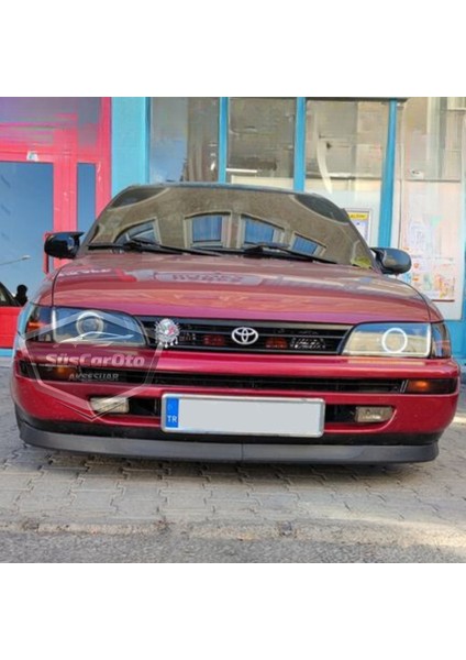Toyota Corolla AE101 Efsane Kasa 1991-1998 Uyumlu Üniversal Astra H Lip Esnek Ön Lip 2 Parça Tampon Altı Dil Karlık Ön Ek