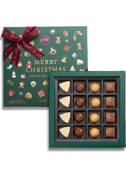 Merry Christmas Yeşil Spesiyal Kutu 158 gr Glutensiz