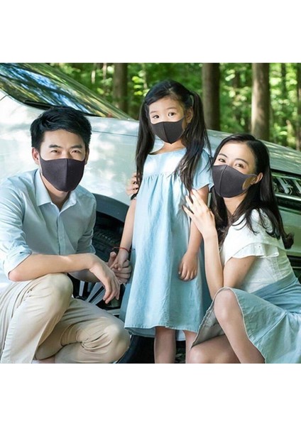 Filtre Nano Teknoloji Siyah Kalın Kumaş Yıkanabilir Yüz Maskesi