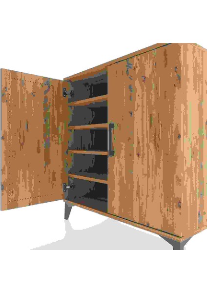 Hyperion Şifonyer 4 Raflı 2 Kapaklı 88X44X96 Çam-Çam indirimleri