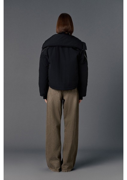 Fermuarlı Bomber Mont