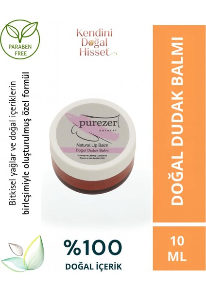 Doğal Dudak Balmı / Lip Balm 10 ml