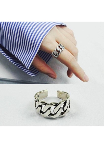 925 Ayar Gümüş Boyutlanabilir Kadın Yüzük