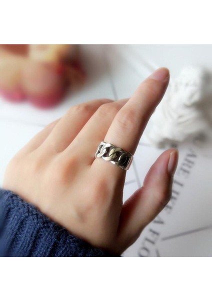 925 Ayar Gümüş Boyutlanabilir Kadın Yüzük