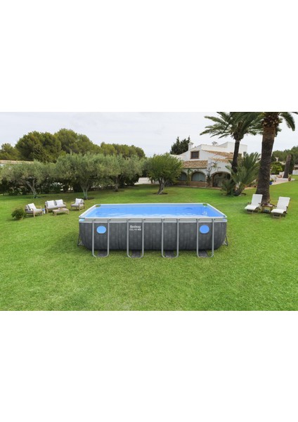 ® Steel Pro Max™ Splashview™ 561MB Dikdörtgen Yerüstü Havuz Seti 4,88 M x 2,44 M x 1,22 M indirimleri