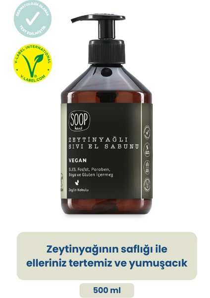Sıvı El Sabunu Zeytinyağlı 5 L Refill | %100 Saf Zeytinyağlı | Vegan Ve Doğal İçerik | Kolay Durulanır modelleri