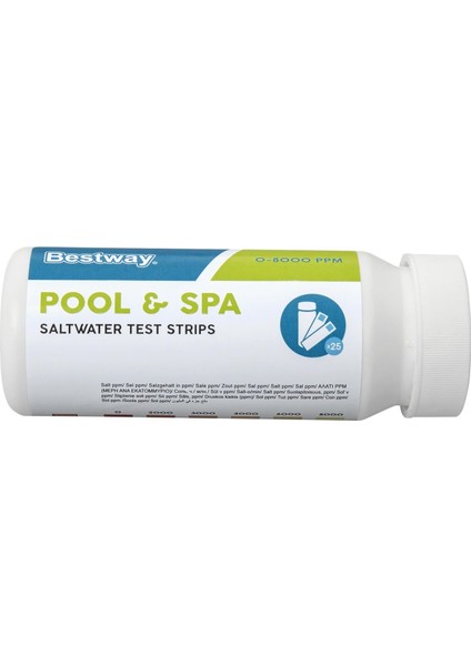 ® 58767 Havuz & Spa Tuzlu Su Test Şeridi 25'li Paket