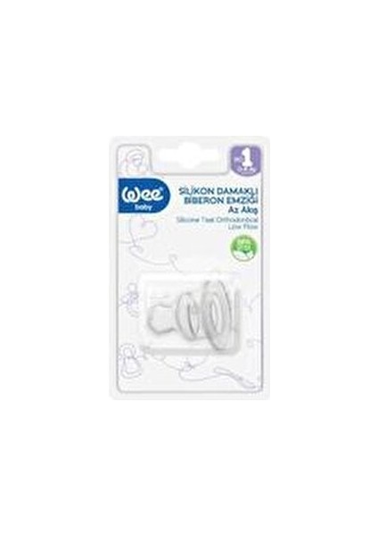 Silikon Damaklı Biberon Emziği Az Akış No:1 Tekli Kullanım İçin modelleri