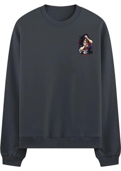 Kokushibo | Ay Kesiği (Moon Slice) Oversize Sweatshirt
