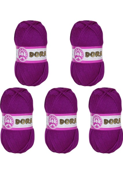Ören Bayan Dora Örgü İpi - Parlak Mürdüm - 5'Li Paket - ( Renk Kodu : 047 ) fiyatları