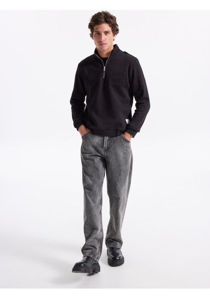 Dik Yaka Siyah Erkek Sweatshırt 12299799 Jornewove Sweat Smu fiyatları