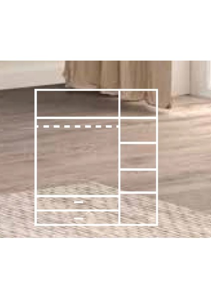 KDL Asil 3 Kapılı 2 Çekmeceli Dolap fırsatları