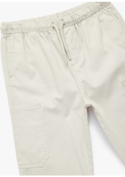 Pamuklu Beli Ayarlanabilir Lastikli Cep Detaylı Pantolon modelleri