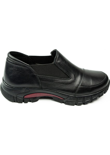 500 Deri Dükkanı Siyah Deri Günlük Kadın Ayakkabı fiyatları