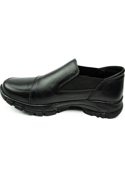 500 Deri Dükkanı Siyah Deri Günlük Kadın Ayakkabı modelleri