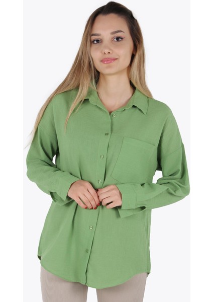 20153 Sol Göğsü Cepli Gömlek