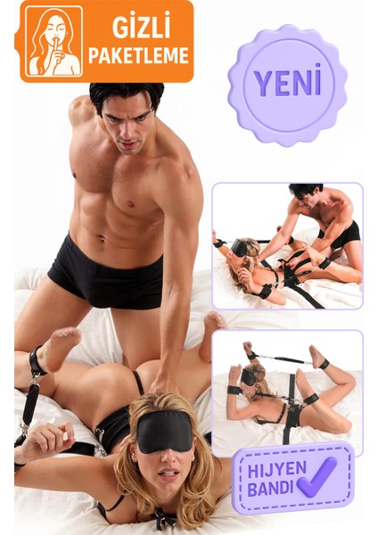 Sofya Passion Fantazi Sex Shop Yatak Kelepçe Çiftlere Özel Maske Cinsel Oyuncak Aletleri Gerçek BDSM Seti