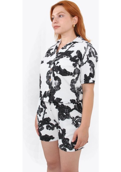 5667 Üst Gömlek Alt Şort Takım