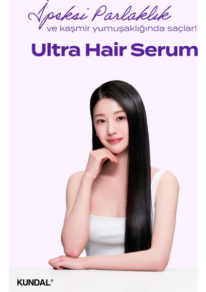 Yıpranmış Kuru Saçları Parlatan Onarıcı Serum Kundal Macadamia Ultra Hair Serum 100ML (Amber Vanilla)