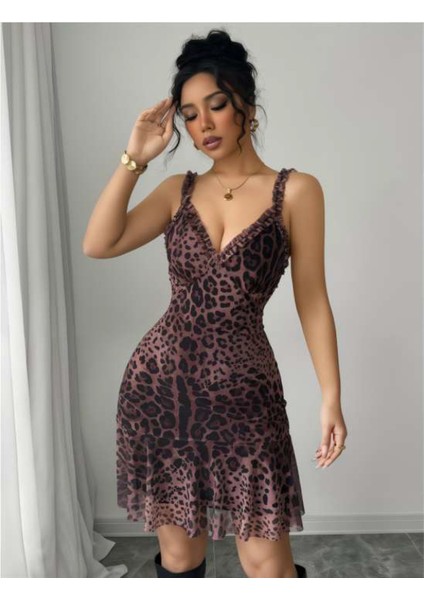 Leopar Gece Kıyafeti