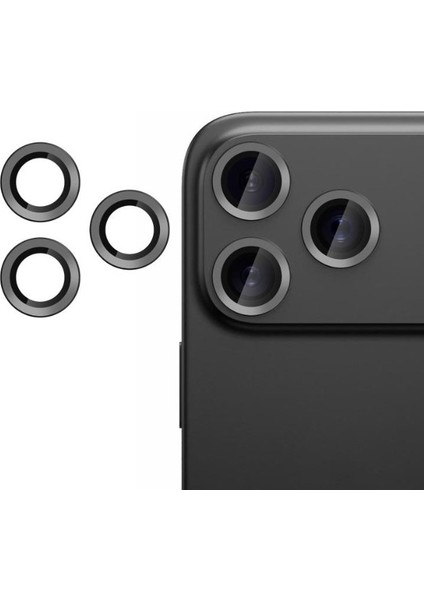 Iphone 17PRO ve 17 Pro Max Uyumlu Darbeye Dayanıklı Cam Kamera Lens Koruyucu indirimleri