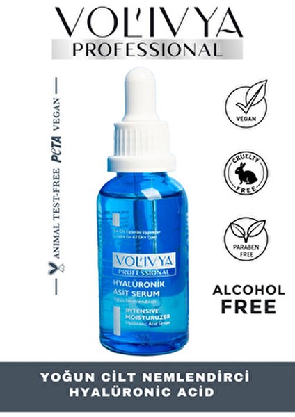 Yoğun Cilt Nemlendirici Hyalüronik Asit Serum Tüm Cilt Tipleri İçin 30 ml Aydınlatıcı Etki modelleri