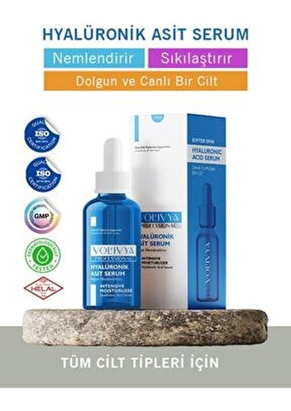Yoğun Cilt Nemlendirici Hyalüronik Asit Serum Tüm Cilt Tipleri İçin 30 ml Aydınlatıcı Etki indirimleri