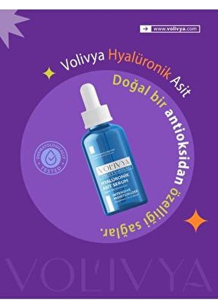 Yoğun Cilt Nemlendirici Hyalüronik Asit Serum Tüm Cilt Tipleri İçin 30 ml Aydınlatıcı Etki