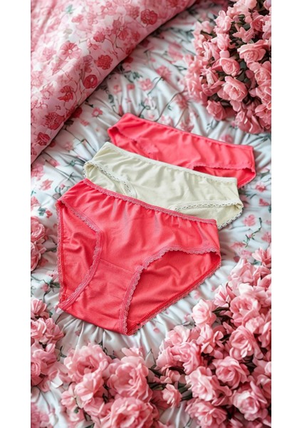 Kadın Penye Esnek Külot 3 Lü Paket S-M Beden