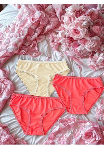 Kadın Penye Esnek Külot 3 Lü Paket S-M Beden modelleri
