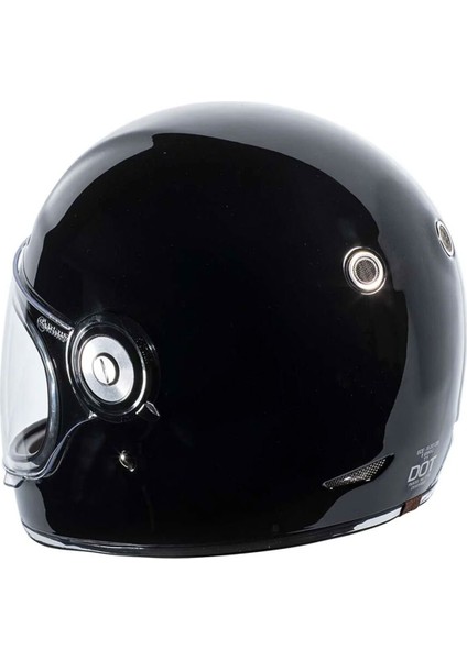 T-1 Newport Kapalı Motosiklet Kaskı Siyah fırsatları