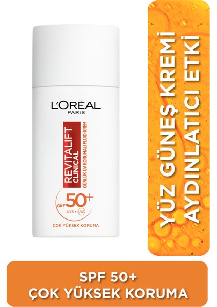 Revitalift Clinical Spf 50+ Günlük Yüksek Uv Korumalı Yüz Güneş Kremi 50 ml fiyatları
