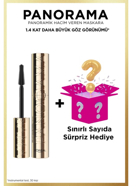 Panorama Hacim Veren Maskara Siyah + Sürpriz Hediye