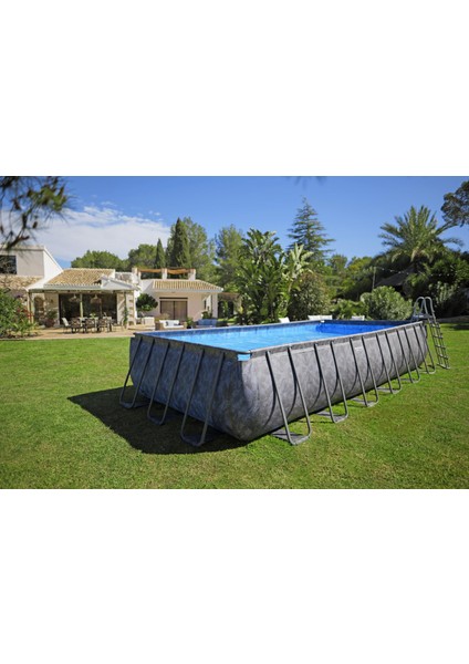 Apx 365™ 561KG Dikdörtgen Prefabrik Havuz Seti 7,32 M x 3,66 M x 1,32 M fırsatları