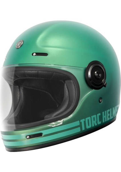 T-1 Newport Cali Iridecent Kapalı Motosiklet Kaskı Turkuaz
