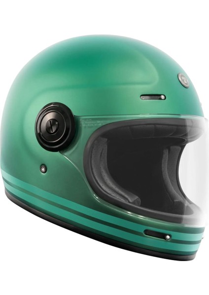 T-1 Newport Cali Iridecent Kapalı Motosiklet Kaskı Turkuaz fırsatları