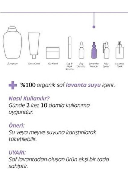 Lavanta Mucizesi Sıvı Takviye 30 ml Türkiye Menşeli fırsatları