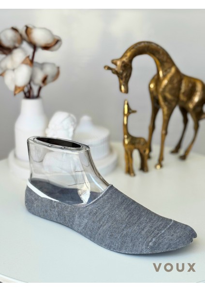 Silikonlu Çok Renkli Erkek Babet Çorap 4 'lü