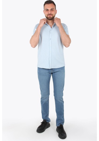 428 Kısa Duble Kol Kagi Gömlek