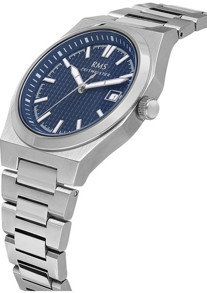 RMS.1.AG1611.03-W Kristal Cam Takvimli 5 Atm Suya Dayanıklı Metalik Renk Erkek Kol Saati fiyatları