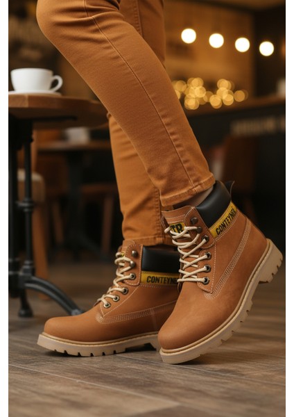 Tarçın Nubuk Soğuğa Dirençli Kaymaz Unisex Bot 922 G