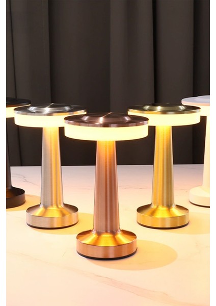 Dekoratif Dokunmatik Masa Lambası Şarjlı Dim Edilebilir