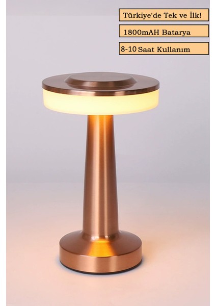 Dekoratif Dokunmatik Masa Lambası Şarjlı Dim Edilebilir