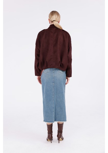 Oversize Süet Bomber Ceket fiyatları